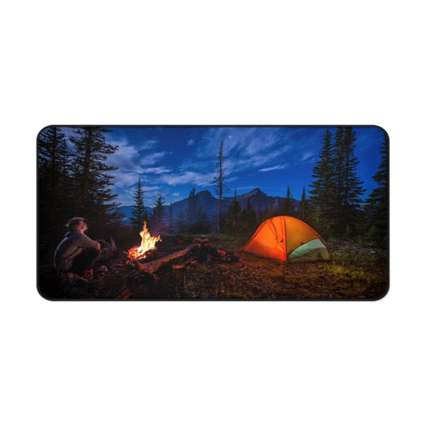 Camping Under The Stars Desk Mat