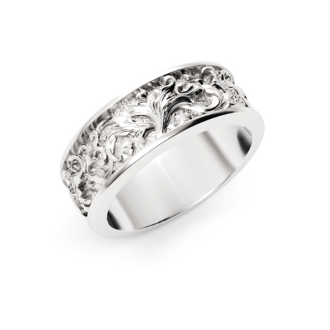 Nova Floral Scrollwork Ring