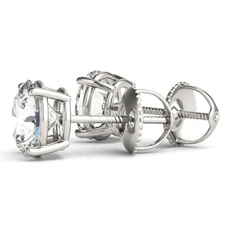 Sakcon Jewelers Earrings Lab Grown Diamond Stud Earrings 1.50ctw, Screw Back Earrings