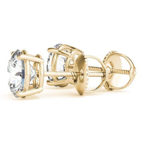 Sakcon Jewelers Earrings Lab Grown Diamond Stud Earrings 2.00ctw Screw Back Earrings