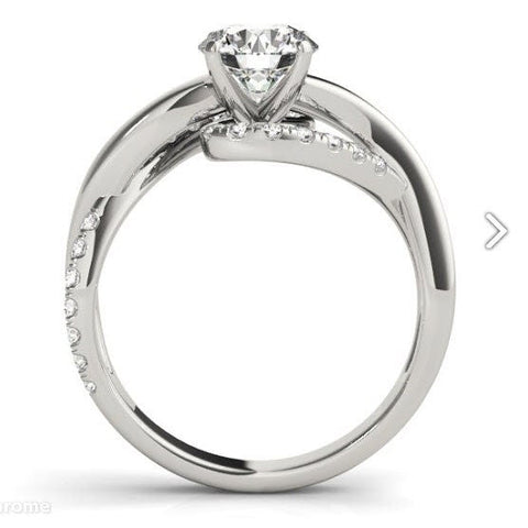 Jazlyn Diamond Engagement Ring Moissanite Engagement Ring