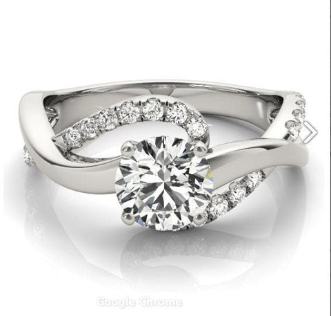 Jazlyn Diamond Engagement Ring Moissanite Engagement Ring