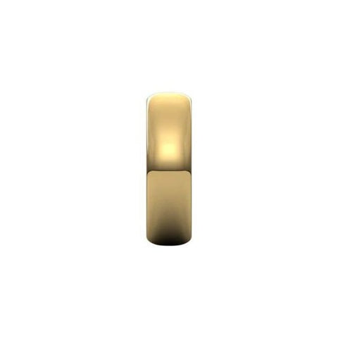 Wedding Band 6.0mm Half Round, Gold Band, Gold Wedding Ring, Silver Wedding Ring