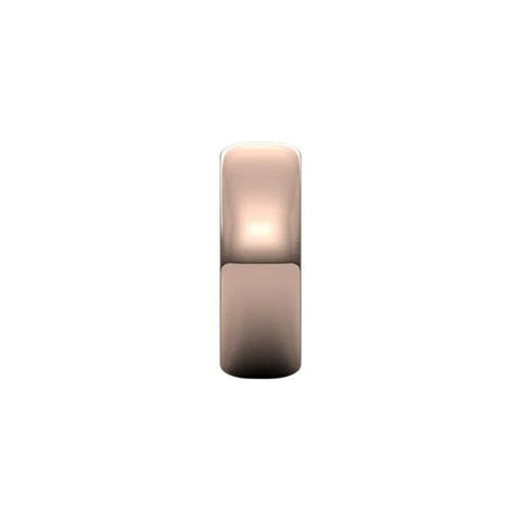 Wedding Band 7.0mm Half Round, Gold Band, Gold Wedding Ring, Silver Wedding Ring