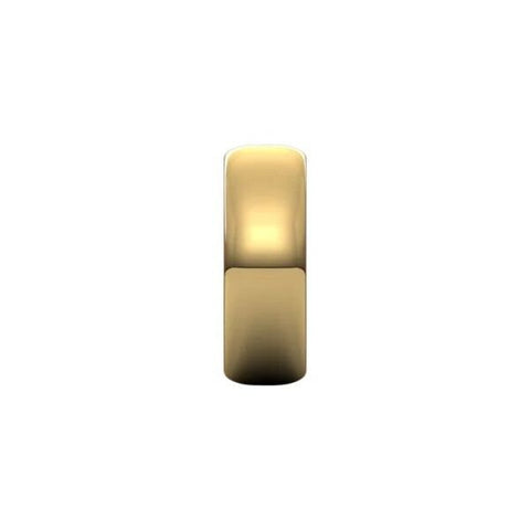 Wedding Band 7.0mm Half Round, Gold Band, Gold Wedding Ring, Silver Wedding Ring