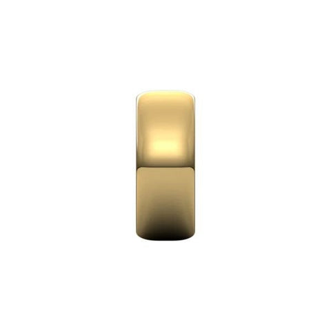 Wedding Band 8.0mm Half Round, Gold Band, Gold Wedding Ring, Silver Wedding Ring