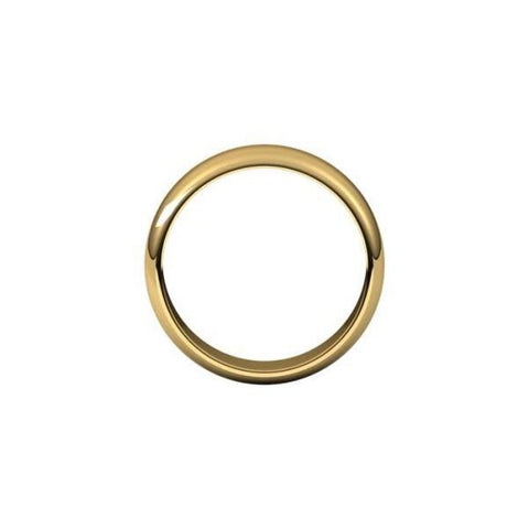 Wedding Band 6.0mm Half Round, Gold Band, Gold Wedding Ring, Silver Wedding Ring