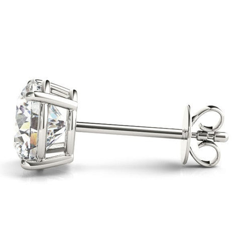 Diamond Stud Earrings .75ctw W/Screw-Backs
