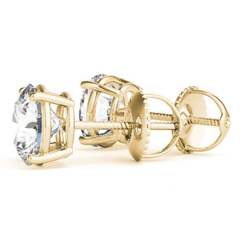 Diamond Stud Earrings .30ctw W/screw back earrings
