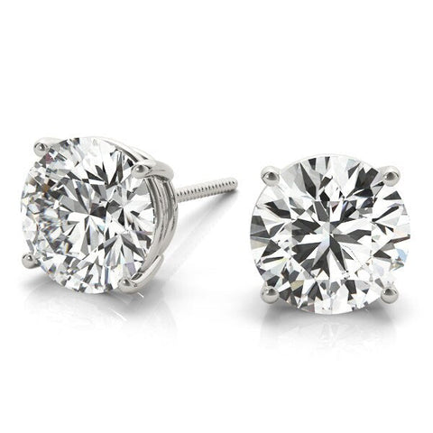 Diamond Stud Earrings .30ctw W/screw back earrings