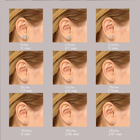 Diamond Stud Earrings .30ctw W/screw back earrings