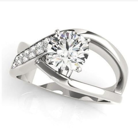 Sakcon Jewelers Mira Diamond Engagement Ring Moissanite Engagement Ring