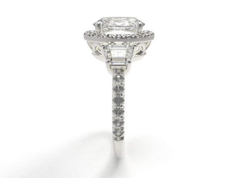 Sakcon Jewelers Paisley Moissanite Engagement ring in Gold, Platinum or Palladium