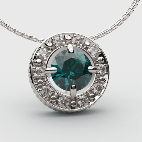 Sakcon Jewelers Pendant 14K Emerald Eden Lab Grown Diamond Pendant
