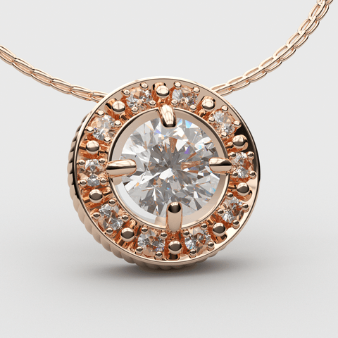 Sakcon Jewelers Pendant 14K Rose Gold Eden Lab Grown Diamond Pendant