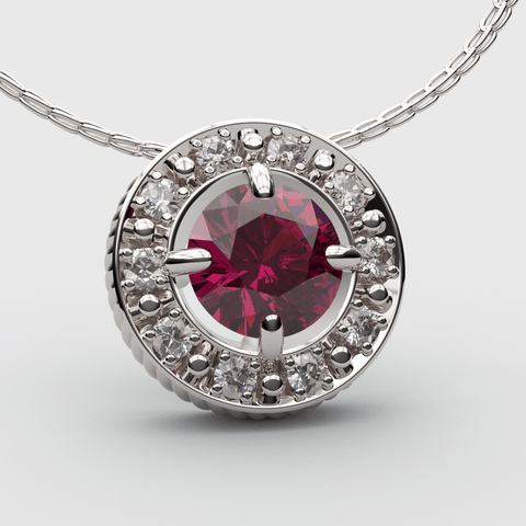 Sakcon Jewelers Pendant 14K Ruby Eden Lab Grown Diamond Pendant