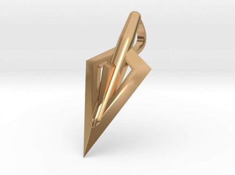 Sakcon Jewelers Pendant 14K Yellow Gold Broadhead Hunting Pendant-Large