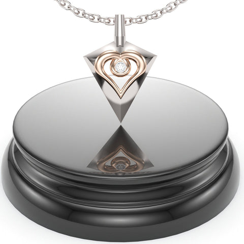 Sakcon Jewelers Pendant Bow Hunting Heart Pendant