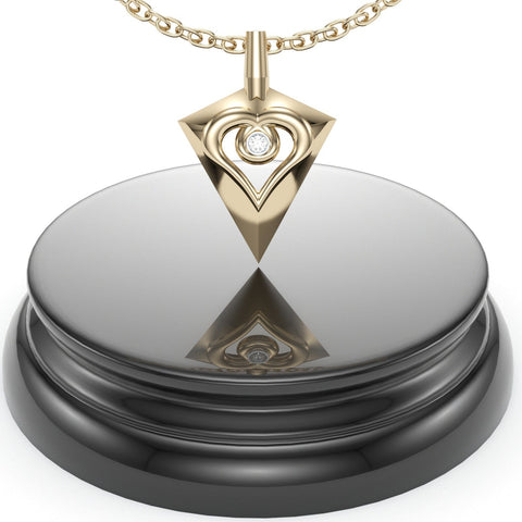 Sakcon Jewelers Pendant Bow Hunting Heart Pendant