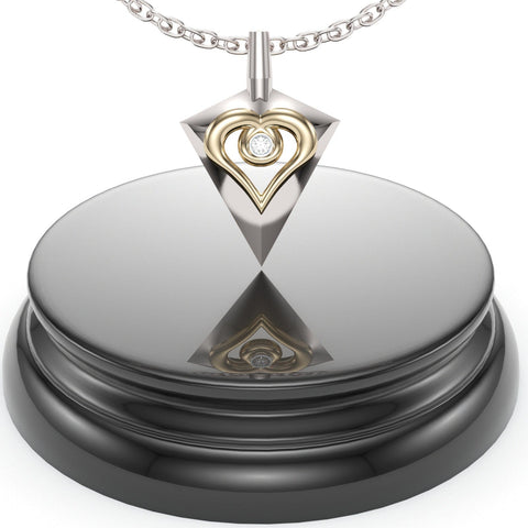 Sakcon Jewelers Pendant Bow Hunting Heart Pendant