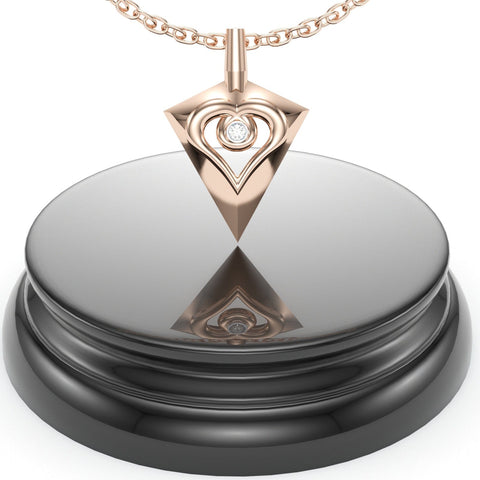 Sakcon Jewelers Pendant Bow Hunting Heart Pendant