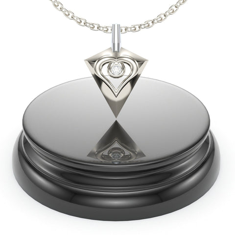 Sakcon Jewelers Pendant Bow Hunting Heart Pendant