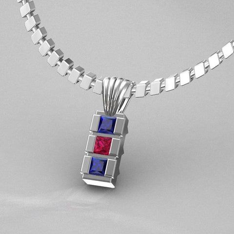 Sakcon Jewelers Pendant Cubic Square Pendant