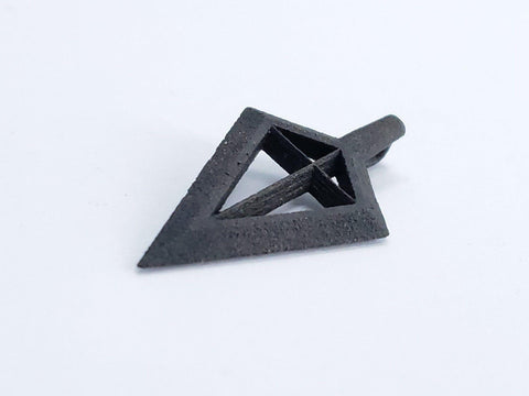 Sakcon Jewelers Pendant Matt Black Steel Spirit Of The Bowhunter Broadhead Hunting Pendant-Medium