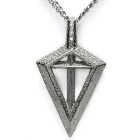 Sakcon Jewelers Pendant Nickel Steel Spirit Of The Bowhunter Broadhead Hunting Pendant-Large