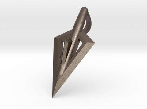 Sakcon Jewelers Pendant Polished Bronze Broadhead Hunting Pendant-Small
