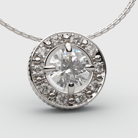 Sakcon Jewelers Pendant Sterling Silver/CZ Eden Lab Grown Diamond Pendant