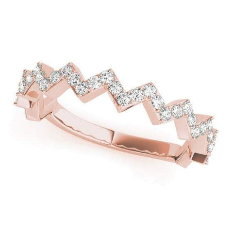 Sakcon Jewelers Ring 14K Rose Gold Daphny .33ctw Stackable Ring