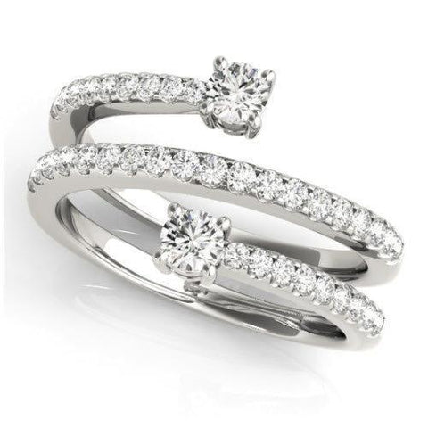 Sakcon Jewelers Ring 14k White Gold Andrea Lab Created Diamond Ring