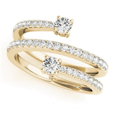 Sakcon Jewelers Ring 14k Yellow Gold Andrea Lab Created Diamond Ring