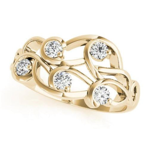 Sakcon Jewelers Ring 14k Yellow Gold Angie Diamond Fashion Ring