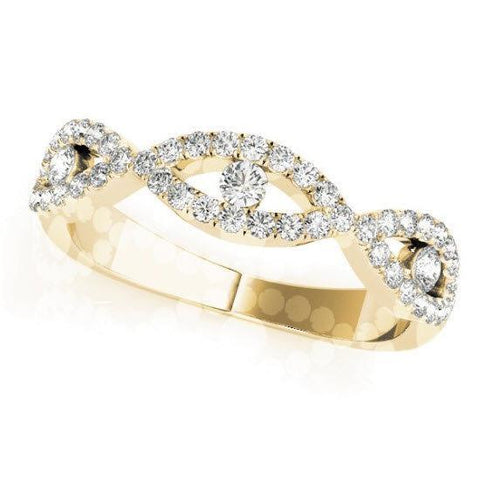 Sakcon Jewelers Ring 14K Yellow Gold Camila .33ctw Stackable Ring