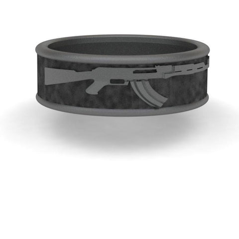 Sakcon Jewelers Ring AK-47 Gun Ring 8mm