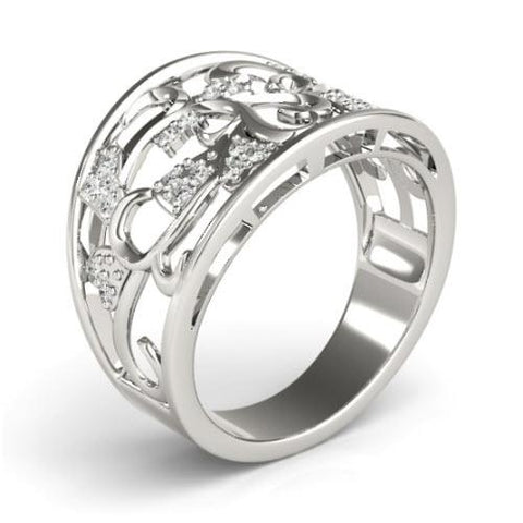 Sakcon Jewelers Ring Anaya Diamond Ring, vine ring, heart ring