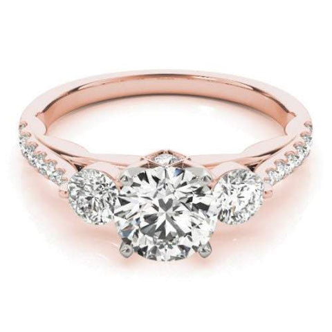 Sakcon Jewelers Ring Aubree Moissanite and Lab-Created Diamond Engagement Ring
