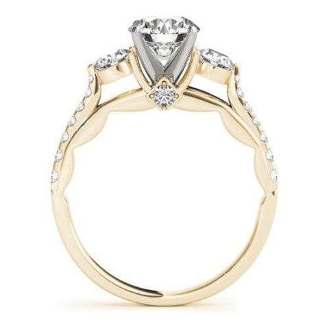 Sakcon Jewelers Ring Aubree Moissanite and Lab-Created Diamond Engagement Ring