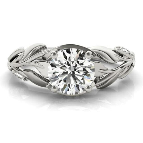 Sakcon Jewelers Ring Brenna Moissanite & diamond Engagement Ring
