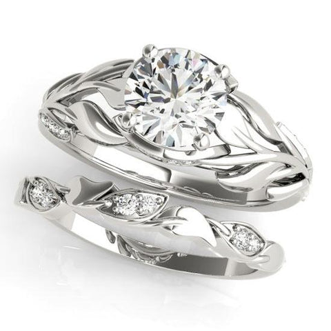 Sakcon Jewelers Ring Brenna Moissanite & diamond Engagement Ring