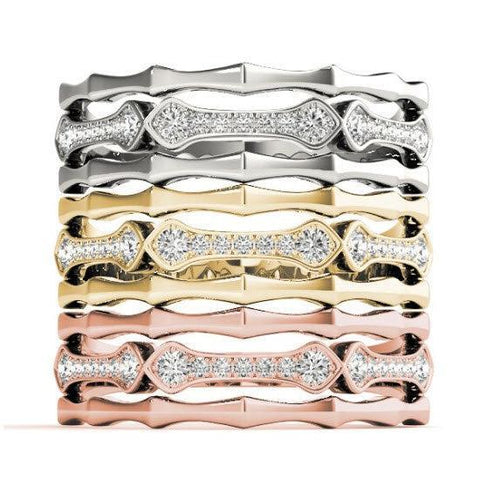 Sakcon Jewelers Ring Carmen .10ctw Diamond Stackable Ring