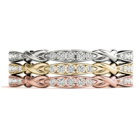 Sakcon Jewelers Ring Caroline .06ctw Diamond Stackable Ring