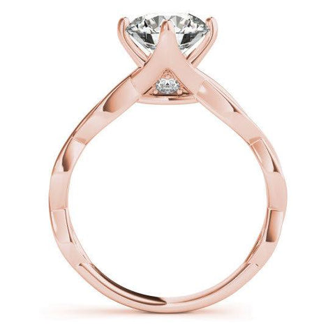 Sakcon Jewelers Ring Ciara  Moissanite & Diamond Channel Entwined Engagement Ring