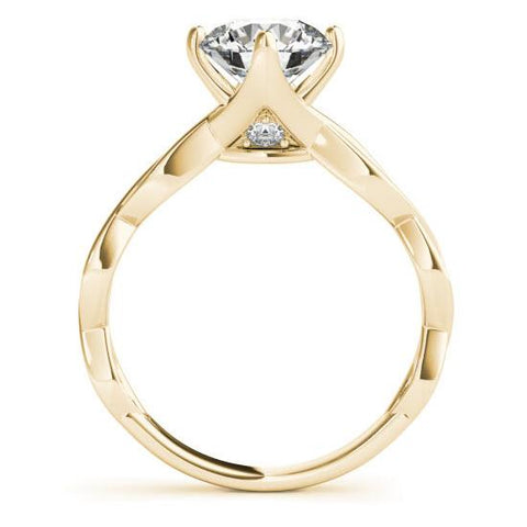 Sakcon Jewelers Ring Ciara  Moissanite & Diamond Channel Entwined Engagement Ring