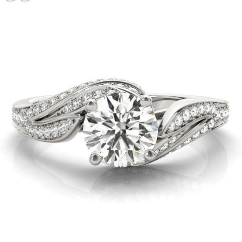 Sakcon Jewelers Ring Cindy  Moissanite Engagement Ring