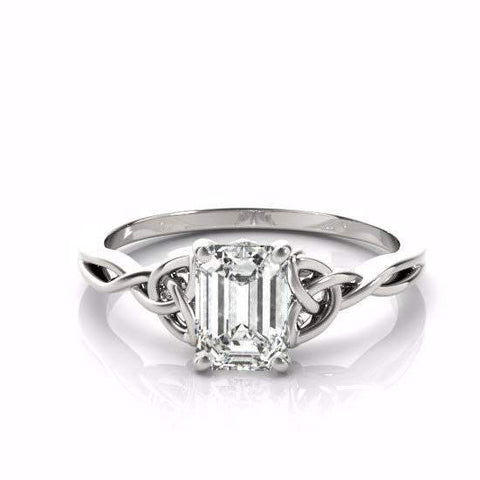 Sakcon Jewelers Ring Clarissa Diamond or Moissanite Engagement Ring