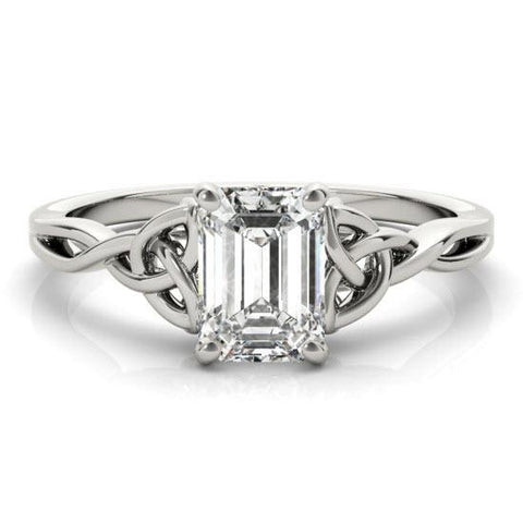 Sakcon Jewelers Ring Clarissa Diamond or Moissanite Engagement Ring