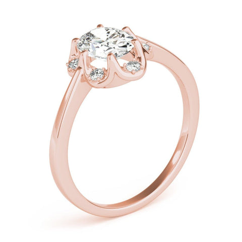 Sakcon Jewelers Ring Corinne Moissanite/Diamond Engagement Ring
